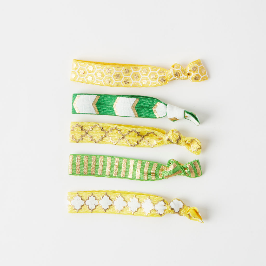 Luxe Hair Ties Emeralds
